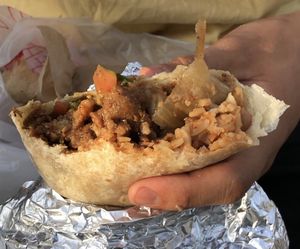 Asada burrito  at Cena Vegan - Ghost Kitchen in Los Angeles