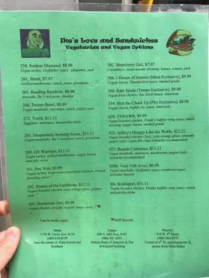 Vegan and Vegetarian Options at Ike's - N 4th St in Phoenix