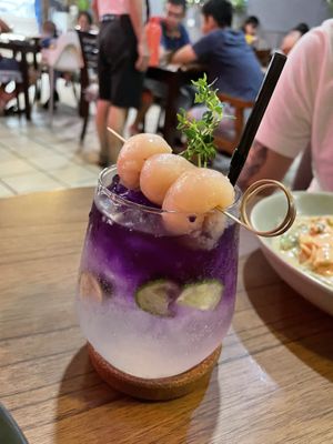 Lychee soda  at Anthony Vegetarian Restaurant in Malacca