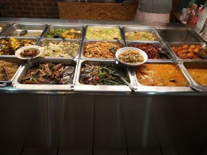 Buffet style option at Anthony Vegetarian Restaurant in Malacca