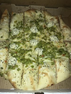 Vegan green Chile cheese bread add tofu ricotta  at Trail Rider in Cedar Crest