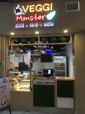Outside  at Veggi Monster in Hong Kong Island