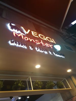 Front of the shop at Veggi Monster in Hong Kong Island