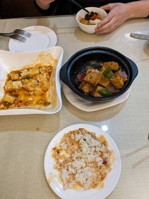 The tofu was very delicious at Le Nouveau Dragon in Casablanca