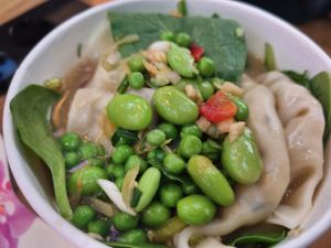 Gyoza soup at STN - Itsu in Stansted