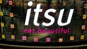 signage at STN - Itsu in Stansted