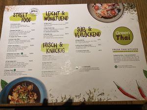 Aktuelle Karte  #Veganuary at Green Thai in Frankfurt