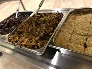 Mouth-watering, healthy warm dishes, full of love! at The Saints Stores in Thessaloniki