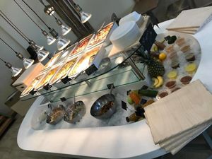 We serve vegan breakfast every day from 8 am to 12 pm! Delicious pastry in many flavors, desserts, cold-pressed juices and amazing smoothies! at The Saints Stores in Thessaloniki