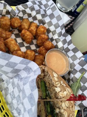 Tots and the del  at Detroit Street Filling Station in Ann Arbor
