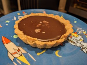 Chocolate Caramel Cookie Tart at Detroit Street Filling Station in Ann Arbor