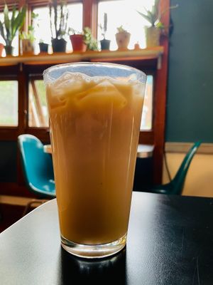 Iced Lavender London Fog at Detroit Street Filling Station in Ann Arbor