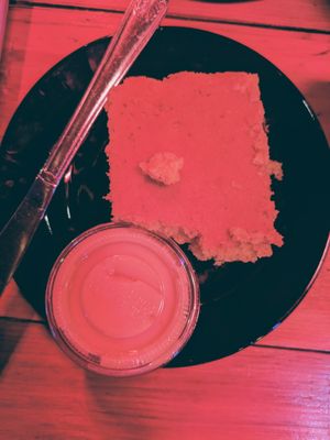 Cornbread with maple butter at Detroit Street Filling Station in Ann Arbor