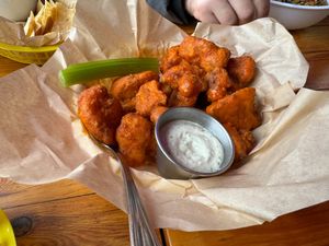 Buffalo Cauliflower Wings at Detroit Street Filling Station in Ann Arbor