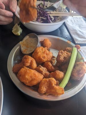 Buffalo cauliflower at Detroit Street Filling Station in Ann Arbor