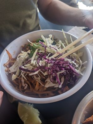 Pad thai at Detroit Street Filling Station in Ann Arbor