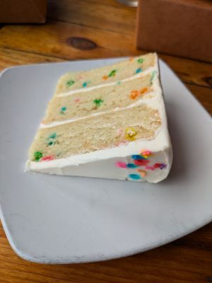 Funfetti cake at Detroit Street Filling Station in Ann Arbor