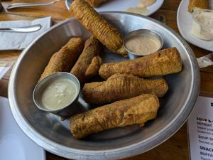 Tofu fingers at Detroit Street Filling Station in Ann Arbor