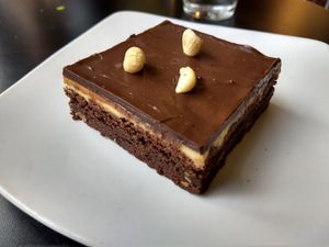 Peanut butter brownie at Detroit Street Filling Station in Ann Arbor