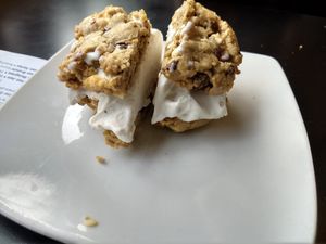 Monster cookie sandwich at Detroit Street Filling Station in Ann Arbor