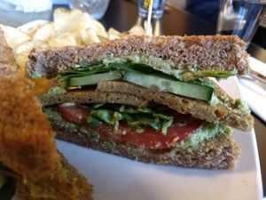 Chesapeake Bay sandwich at Detroit Street Filling Station in Ann Arbor