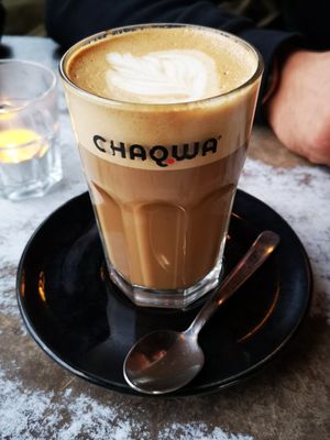 Lovely coffee (soy) at Prikid in Reykjavik