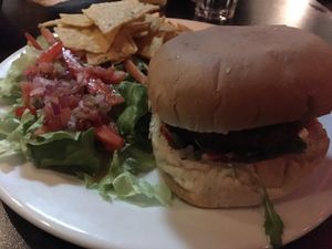 Ronald Vegan burger  at Prikid in Reykjavik