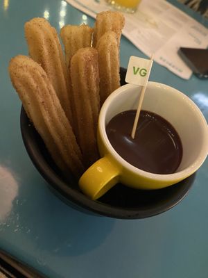  Churros with the most addictive chocolate   at Wahaca in Edinburgh