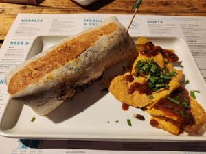 Sweet potato burrito at Wahaca in Edinburgh