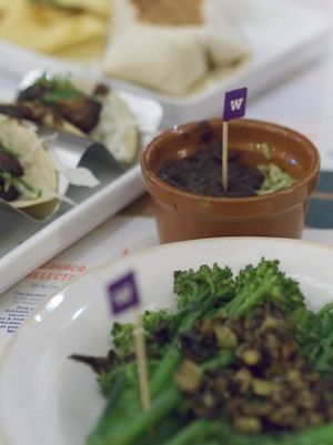 Beans, brocolli and tacos at Wahaca at Wahaca in Edinburgh