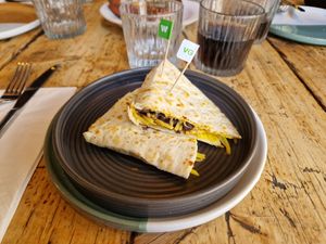 Beans and cheese quesadillas at Wahaca in Edinburgh