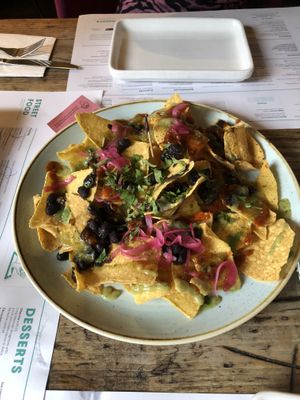 Their vegan nachos at Wahaca in Edinburgh