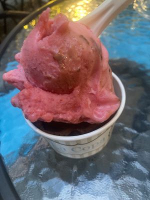 Raspberry and chocolate   at La Copa in Porto