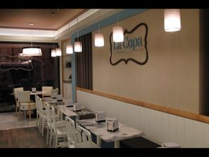 Interior (from social media) at La Copa in Porto