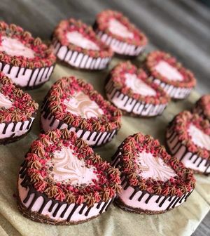 Raw Vegan Chocolate Raspberry Mini Hearts- Refined Sugar Free, Gluten Free, Dairy Free at The Nakery in Liverpool