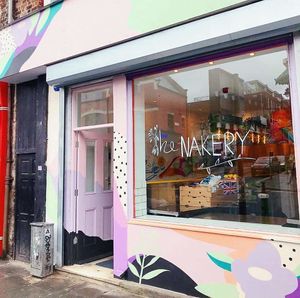 Shop front on Berry Street at The Nakery in Liverpool