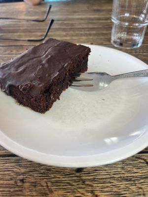 Vegan chocolate cake  at Kaffeerösterei in Sylt