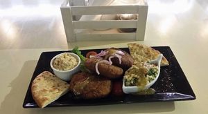 Falafel at Prego in Kalymnos