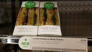vegan sandwiches at STN - Pret A Manger in Stansted