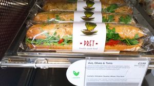 baguette at STN - Pret A Manger in Stansted