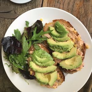 avocado and 'tuna' sandwich at Beetroot Sauvage in Edinburgh