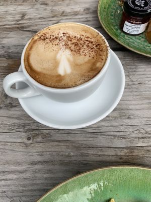 cappuccino  at Beetroot Sauvage in Edinburgh