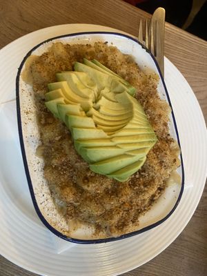 Max cheese avo at Beetroot Sauvage in Edinburgh