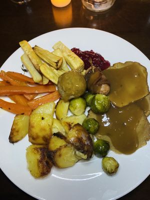 Seitan roast at Beetroot Sauvage in Edinburgh