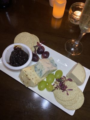 Cheese platter at Beetroot Sauvage in Edinburgh