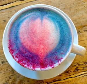 Blue Flower Latte  at Beetroot Sauvage in Edinburgh