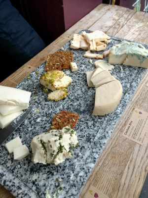 home made cbeese at Beetroot Sauvage in Edinburgh