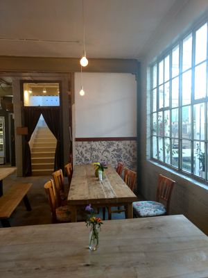 When its sunny at Beetroot Sauvage in Edinburgh