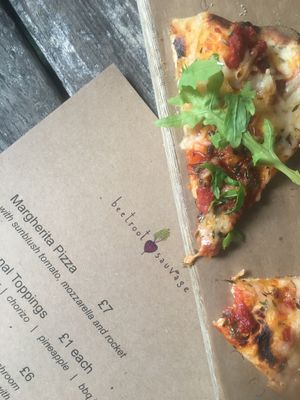 Saturday pizza at Beetroot Sauvage in Edinburgh