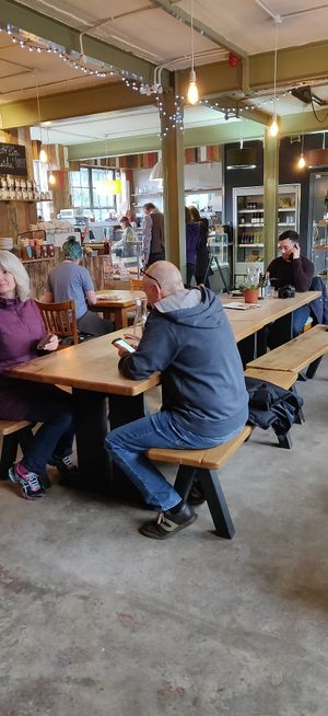 Chilling at Beetroot Sauvage in Edinburgh